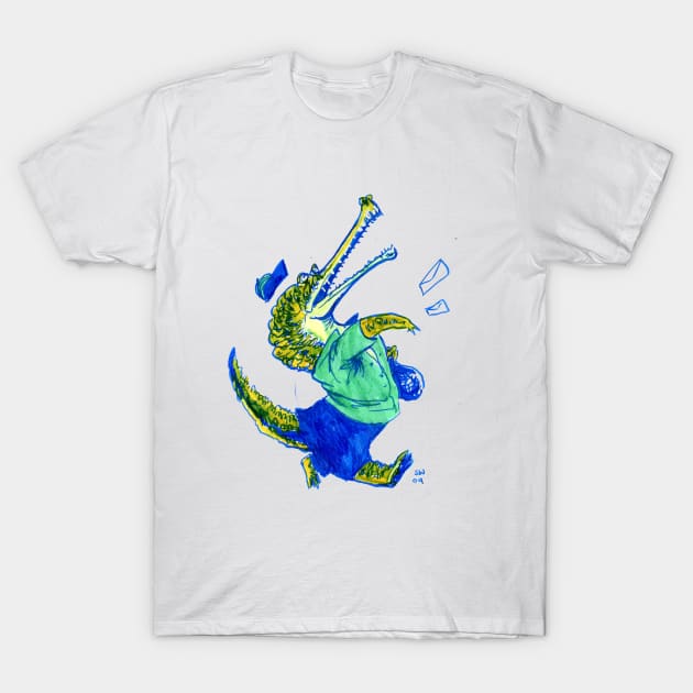 Mail Carrier Crocodile T-Shirt by CoolCharacters